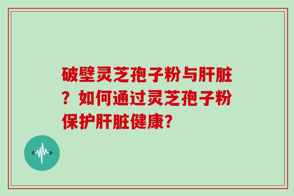 破壁灵芝孢子粉与？如何通过灵芝孢子粉保护健康？