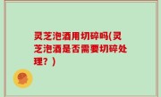 灵芝泡酒用切碎吗(灵芝泡酒是否需要切碎处理？)