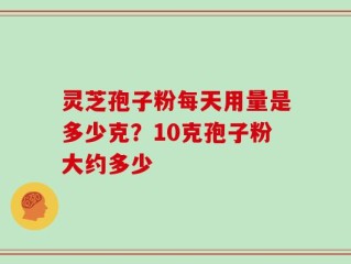 灵芝孢子粉每天用量是多少克？10克孢子粉大约多少