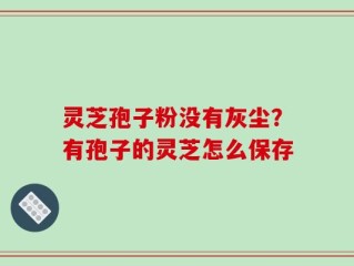 灵芝孢子粉没有灰尘？有孢子的灵芝怎么保存