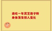 连吃一年灵芝孢子粉 身体发生惊人变化