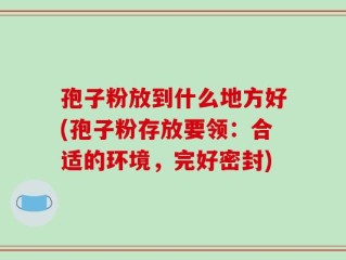 孢子粉放到什么地方好(孢子粉存放要领：合适的环境，完好密封)