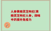 人参黄精灵芝枸杞(黄精灵芝枸杞人参，四味中药提升免疫力
