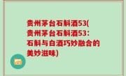 贵州茅台石斛酒53(贵州茅台石斛酒53：石斛与白酒巧妙融合的美妙滋味)