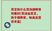 灵芝和什么煲汤健脾胃效果好(煲汤加灵芝，助于健脾胃，味美且营养丰富)
