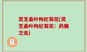 灵芝桑叶枸杞菊花(灵芝桑叶枸杞菊花：药膳之选)
