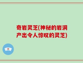 奇岩灵芝(神秘的岩洞产出令人惊叹的灵芝)