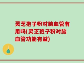 灵芝孢子粉对脑血管有用吗(灵芝孢子粉对脑血管功能有益)