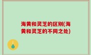 海黄和灵芝的区别(海黄和灵芝的不同之处)