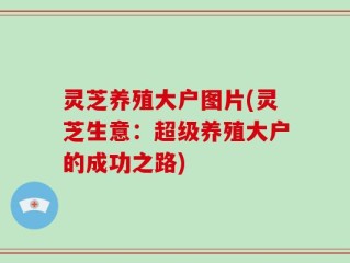 灵芝养殖大户图片(灵芝生意：超级养殖大户的成功之路)