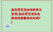 金边灵芝泡水功效多久见效(金边灵芝泡水达到功效需要多长时间？)