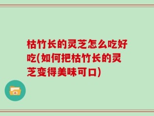枯竹长的灵芝怎么吃好吃(如何把枯竹长的灵芝变得美味可口)