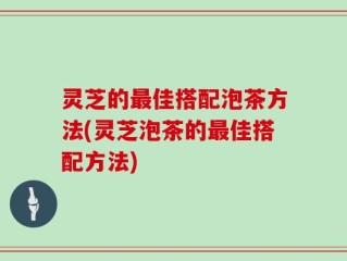 灵芝的最佳搭配泡茶方法(灵芝泡茶的最佳搭配方法)
