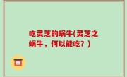 吃灵芝的蜗牛(灵芝之蜗牛，何以能吃？)