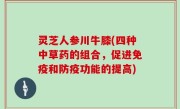灵芝人参川牛膝(四种中草药的组合，促进免疫和防疫功能的提高)