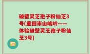 破壁灵芝孢子粉仙芝3号(重回崇山峻岭——体验破壁灵芝孢子粉仙芝3号)