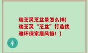 瑞芝灵芝盆景怎么样(瑞芝灵“芝盆”打造优雅环保家居风格！)