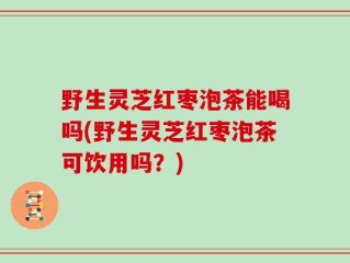 野生灵芝红枣泡茶能喝吗(野生灵芝红枣泡茶可饮用吗？)