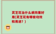 灵芝花治什么病效果好用(灵芝花有哪些功效和用途？)