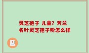 灵芝孢子 儿童？芳兰名叶灵芝孢子粉怎么样