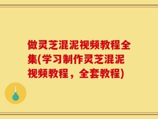 做灵芝混泥视频教程全集(学习制作灵芝混泥视频教程，全套教程)