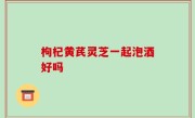 枸杞黄芪灵芝一起泡酒好吗