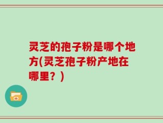 灵芝的孢子粉是哪个地方(灵芝孢子粉产地在哪里？)