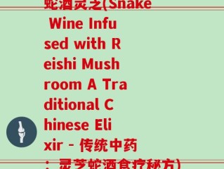蛇酒灵芝(Snake Wine Infused with Reishi Mushroom A Traditional Chinese Elixir - 传统中药：灵芝蛇酒食疗秘方)