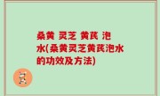 桑黄 灵芝 黄芪 泡水(桑黄灵芝黄芪泡水的功效及方法)