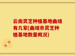 云南灵芝种植基地曲靖有几家(曲靖市灵芝种植基地数量概况)