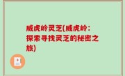 威虎岭灵芝(威虎岭：探索寻找灵芝的秘密之旅)