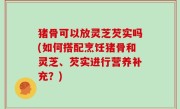 猪骨可以放灵芝芡实吗(如何搭配烹饪猪骨和灵芝、芡实进行营养补充？)