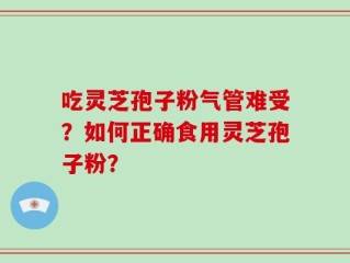 吃灵芝孢子粉气管难受？如何正确食用灵芝孢子粉？