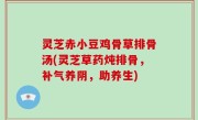 灵芝赤小豆鸡骨草排骨汤(灵芝草药炖排骨，补气养阴，助养生)