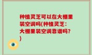 种植灵芝可以在大棚里装空调吗(种植灵芝：大棚里装空调靠谱吗？)