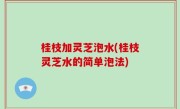 桂枝加灵芝泡水(桂枝灵芝水的简单泡法)
