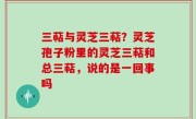三萜与灵芝三萜？灵芝孢子粉里的灵芝三萜和总三萜，说的是一回事吗