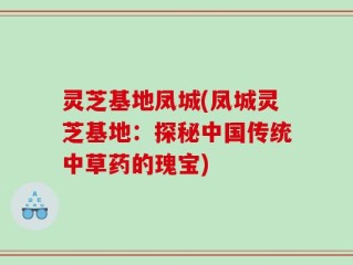 灵芝基地凤城(凤城灵芝基地：探秘中国传统中草药的瑰宝)