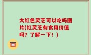 大红色灵芝可以吃吗图片(红灵芝有食用价值吗？了解一下！)