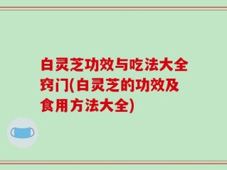 白灵芝功效与吃法大全窍门(白灵芝的功效及食用方法大全)