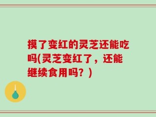 摸了变红的灵芝还能吃吗(灵芝变红了，还能继续食用吗？)