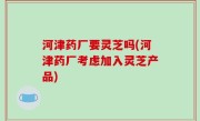 河津药厂要灵芝吗(河津药厂考虑加入灵芝产品)