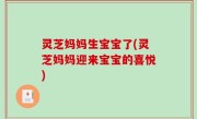 灵芝妈妈生宝宝了(灵芝妈妈迎来宝宝的喜悦)