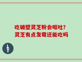 吃破壁灵芝粉会呕吐？灵芝有点发霉还能吃吗