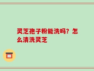灵芝孢子粉能洗吗？怎么清洗灵芝