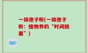 一级孢子粉(一级孢子粉：植物界的“时间胶囊”)