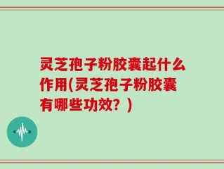 灵芝孢子粉胶囊起什么作用(灵芝孢子粉胶囊有哪些功效？)