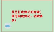 灵芝打成棉花的好处(灵芝制成棉花，功效多多)