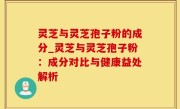 灵芝与灵芝孢子粉的成分_灵芝与灵芝孢子粉：成分对比与健康益处解析