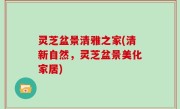 灵芝盆景清雅之家(清新自然，灵芝盆景美化家居)